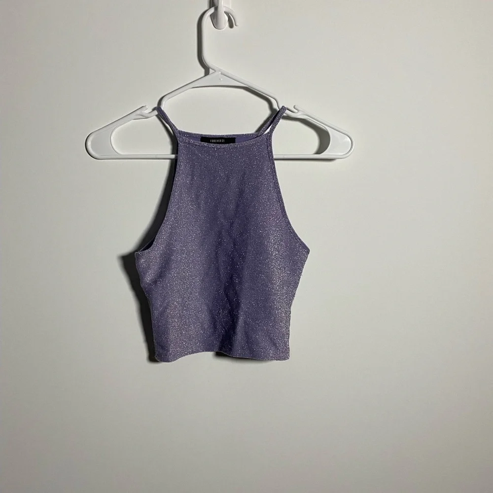 FOREVER 21 Women's Purple Sleeveless Top - Picture 2 of 2